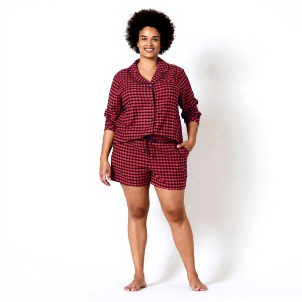 Pigiama Flanella Donna Amazon Essentials Comodo Pantaloncini