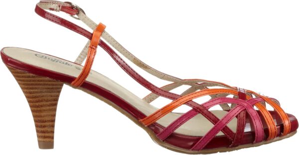 Buffalo Sandali Donna Rosso Tacco 7cm Sintetico Pelle-5