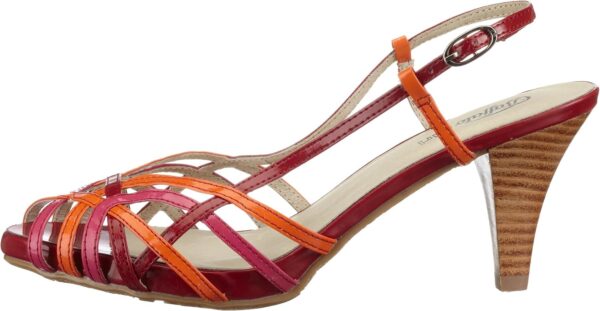 Buffalo Sandali Donna Rosso Tacco 7cm Sintetico Pelle-6