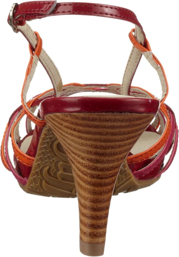 Buffalo Sandali Donna Rosso Tacco 7cm Sintetico Pelle-2