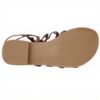 Sandali Donna Buffalo Pelle Piatto Braun Hell Tan01