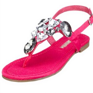 Buffalo Sandali Donna Tela Fibbia Pink Fuschia18