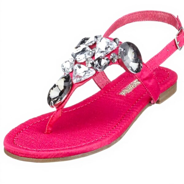 Buffalo Sandali Donna Tela Fibbia Pink Fuschia18