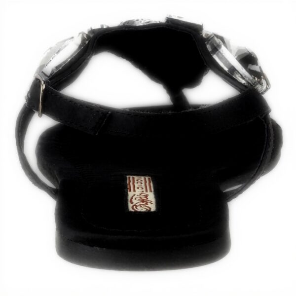 Buffalo Sandali Donna Tela Fibbia Comodo Nero Rosa