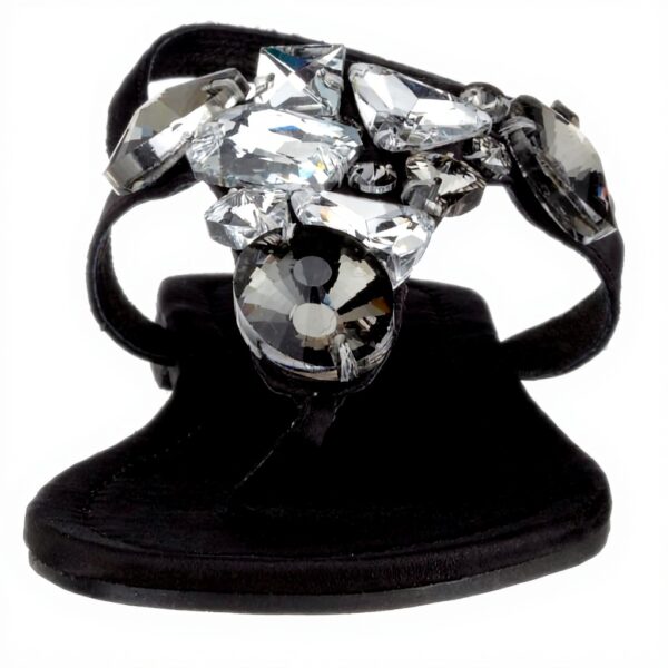 Buffalo Sandali Donna Tela Fibbia Comodo Nero Rosa