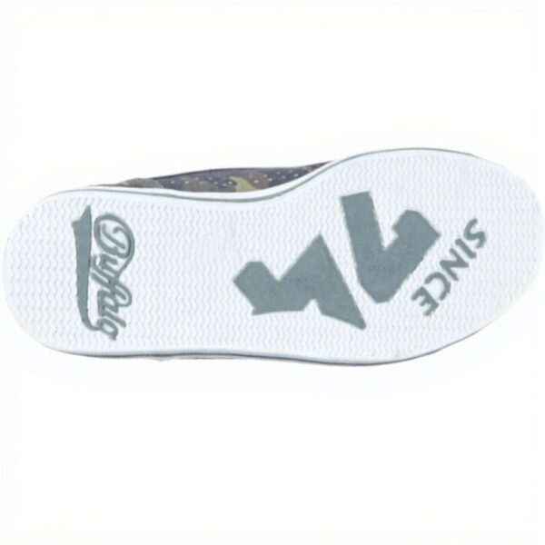 Sneaker casual Buffalo verde canvas donna scarpe sportive