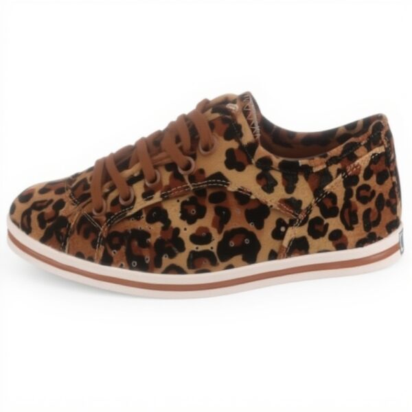 Sneaker Buffalo Leopard Velvet Donna Marrone 38 EU 110485