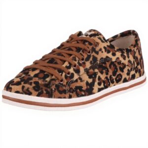 Sneaker Buffalo Leopard Velvet Donna Marrone 38 EU 110485