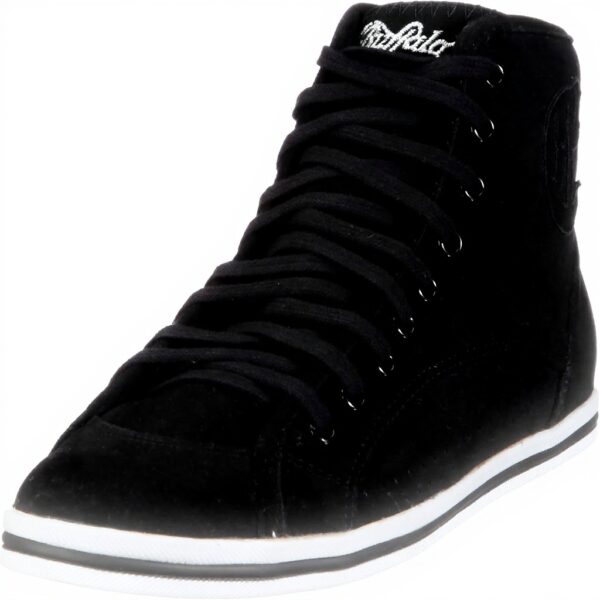 Buffalo Sneaker Donna Micro Suede Nero Marrone Scarpe