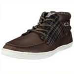 Buffalo Sneaker Donna Pelle Marrone Scarpe Sportive Casual