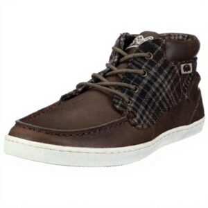 Buffalo Sneaker Donna Pelle Marrone Scarpe Sportive Casual