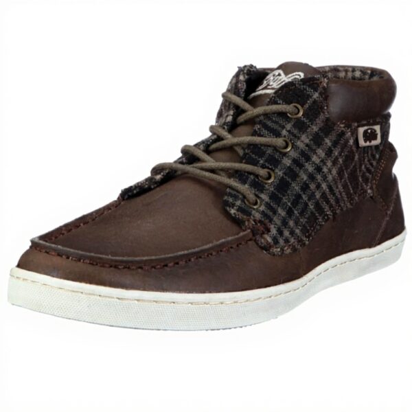 Buffalo Sneaker Donna Pelle Marrone Scarpe Sportive Casual