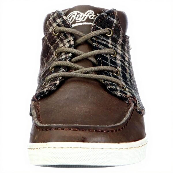 Buffalo Sneaker Donna Pelle Marrone Scarpe Sportive Casual