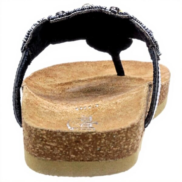 Sandali a punta aperta donna Buffalo pelle nero 36 EU