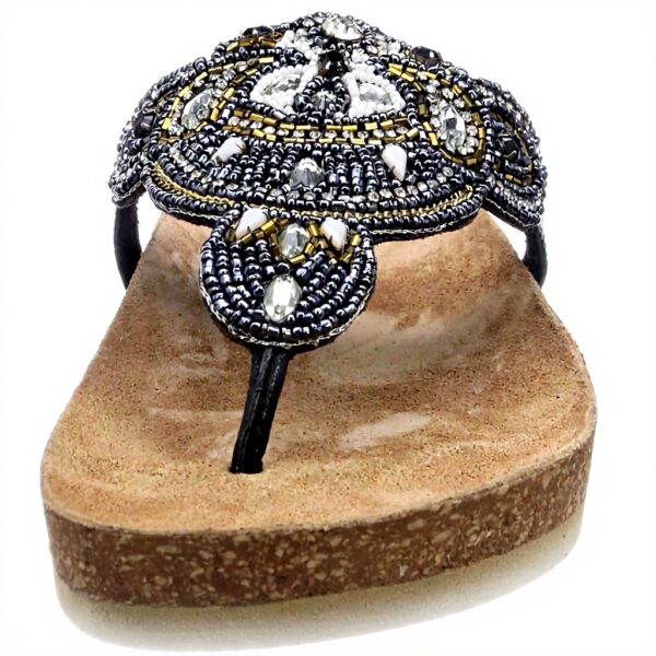 Sandali a punta aperta donna Buffalo pelle nero 36 EU