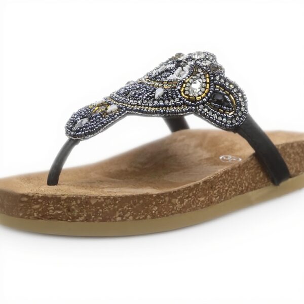 Sandali a punta aperta donna Buffalo pelle nero 36 EU