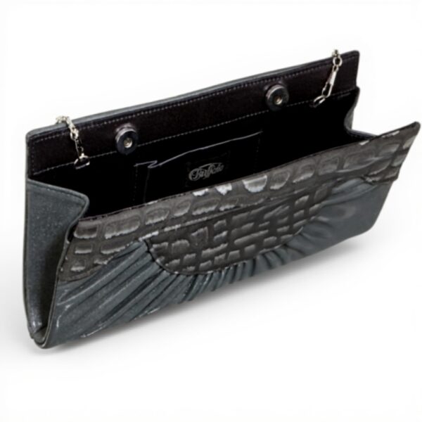 Pochette Donna Buffalo Nero Poliuretano Borse Moda