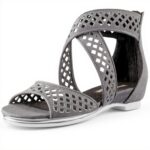 Buffalo Sandali Donna Pelle Arno Grigio Braun Tan60