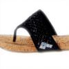 Buffalo Sandali Donna Damask Sequins Tela Verde Nero