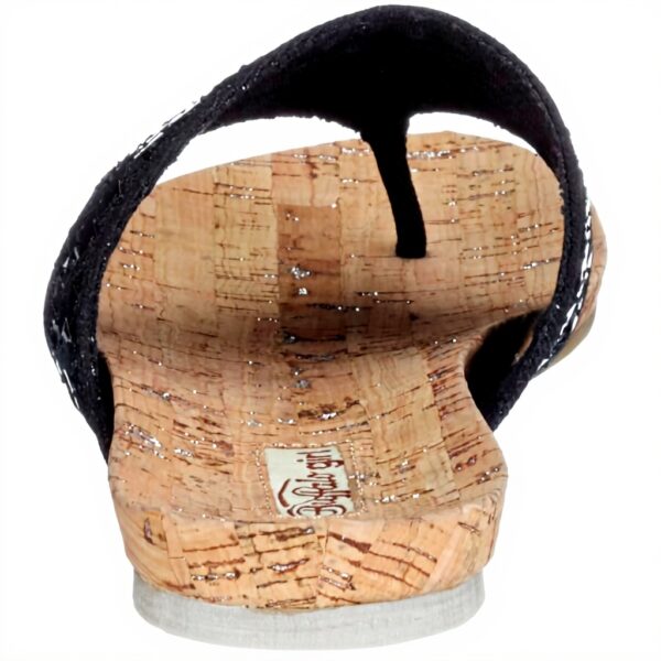 Buffalo Sandali Donna Damask Sequins Tela Verde Nero