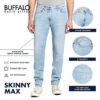 Buffalo David Bitton Jeans Uomo Max Skinny Denim Adatto