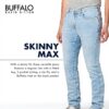 Buffalo David Bitton Jeans Uomo Max Skinny Denim Adatto