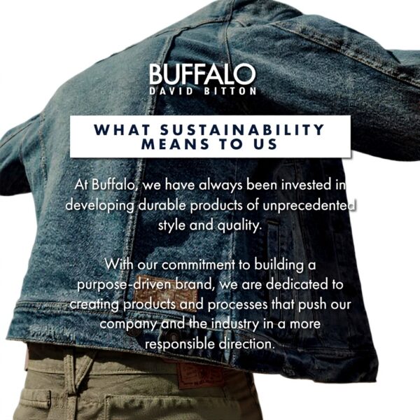 Jeans Uomo Buffalo David Bitton Ash Slim Denim Nero Grigio