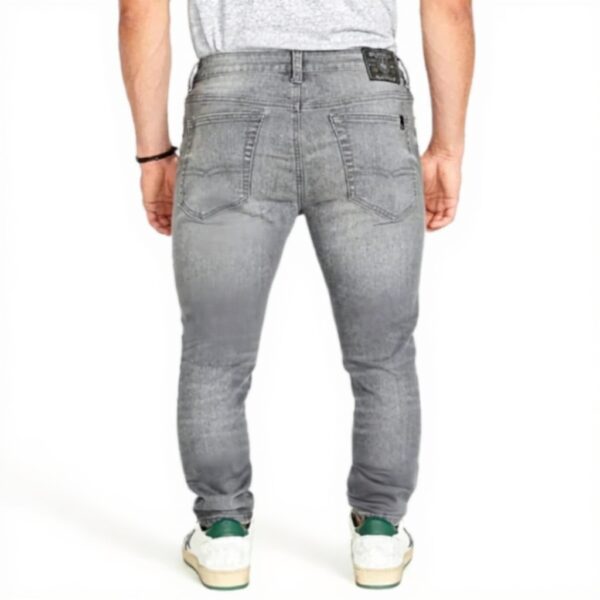 Jeans Skinny Max Uomo Buffalo David Bitton Grigio Fit Slim