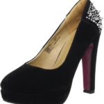 Decolleté Buffalo Donna Tacco Alto Sintetico Nero-0