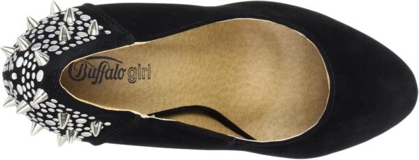 Decolleté Buffalo Donna Tacco Alto Sintetico Nero-4