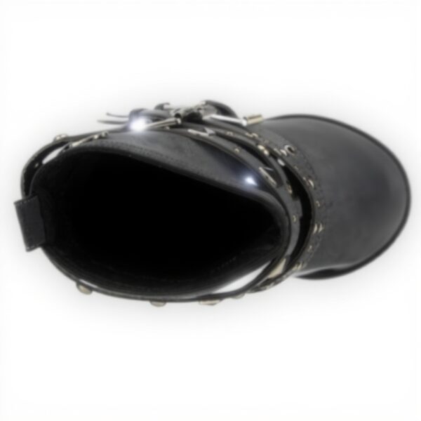 Stivali Donna Buffalo Nero Poliuretano Comodo Casual