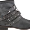 Stivali Donna Buffalo Nero Poliuretano Comodo Casual-5