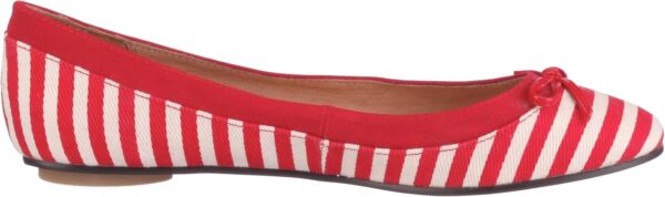 Ballerine Donna Buffalo Girl Rosso Tessuto Intrecciato Pelle-5