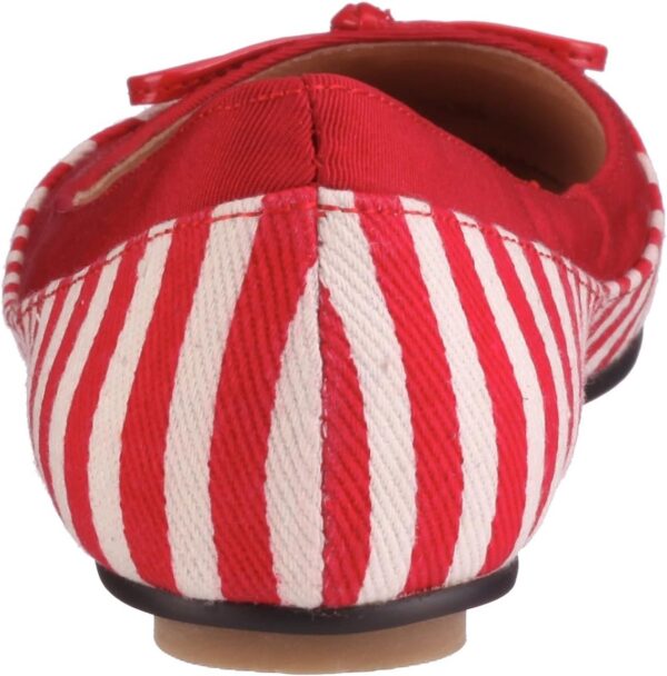 Ballerine Donna Buffalo Girl Rosso Tessuto Intrecciato Pelle-2