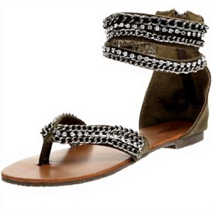 Sandali donna Buffalo Girl 219910 XQLP Marrone tessuto