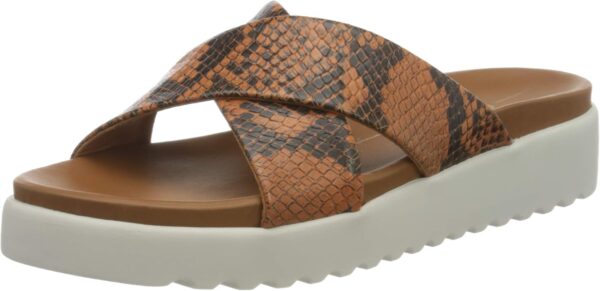 Buffalo Javia Ciabatte Donna Pelle Sabot Comode Multicolore-0