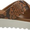 Buffalo Javia Ciabatte Donna Pelle Sabot Comode Multicolore-5