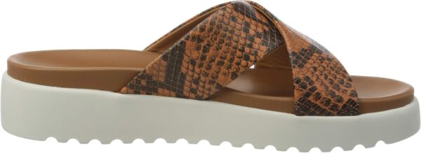 Buffalo Javia Ciabatte Donna Pelle Sabot Comode Multicolore-5