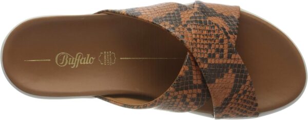 Buffalo Javia Ciabatte Donna Pelle Sabot Comode Multicolore-4