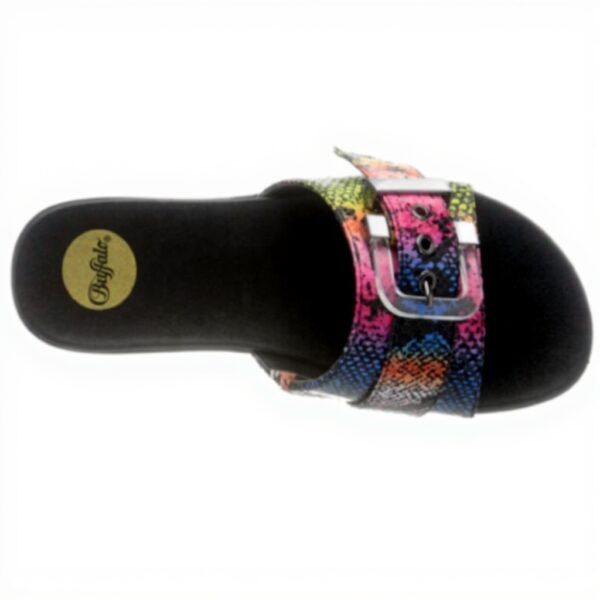 Sandali Bassi Donna Buffalo Josie Rosa Multi Rosa Sintetico