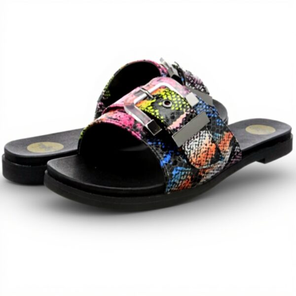 Sandali Bassi Donna Buffalo Josie Rosa Multi Rosa Sintetico