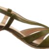 Sandali da Donna Buffalo JS09002 Verde Nero Grigio Tacco-5
