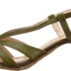 Sandali da Donna Buffalo JS09002 Verde Nero Grigio Tacco-6