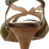 Sandali da Donna Buffalo JS09002 Verde Nero Grigio Tacco-2