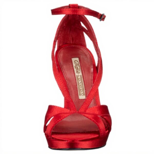 Sandali Buffalo London Tacco Stiletto Rosso Moda Donna