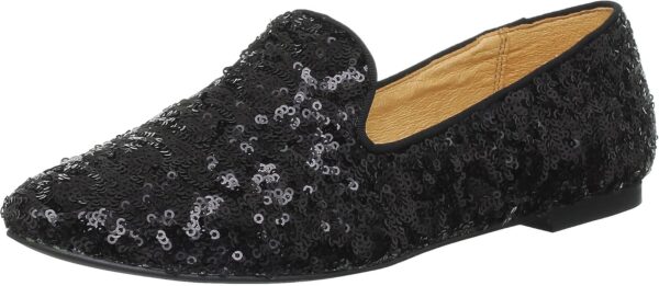 Mocassini Donna Buffalo London Paillette Nero 138853-0