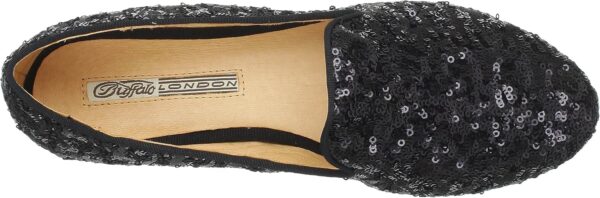 Mocassini Donna Buffalo London Paillette Nero 138853-3