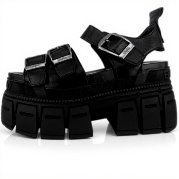Buffalo London Sandalo Piattaforma Donna Nero Moda