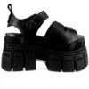 Buffalo London Sandalo Piattaforma Donna Nero Moda
