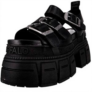 Buffalo London Sandalo Piattaforma Donna Nero Moda